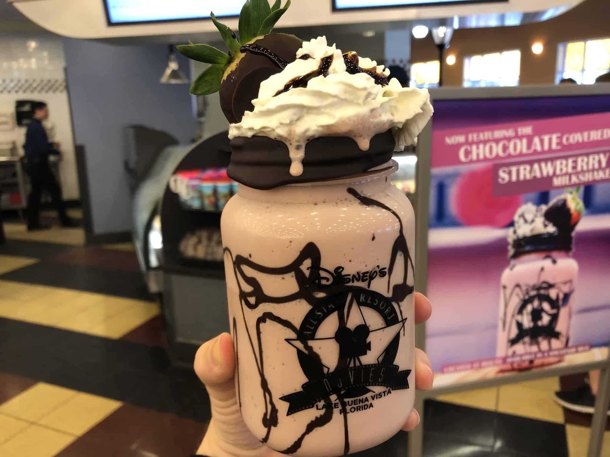 All star movies specialty shake chocolate covered strawberry