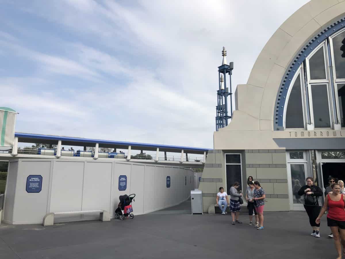 Space Mountain Construction Wall