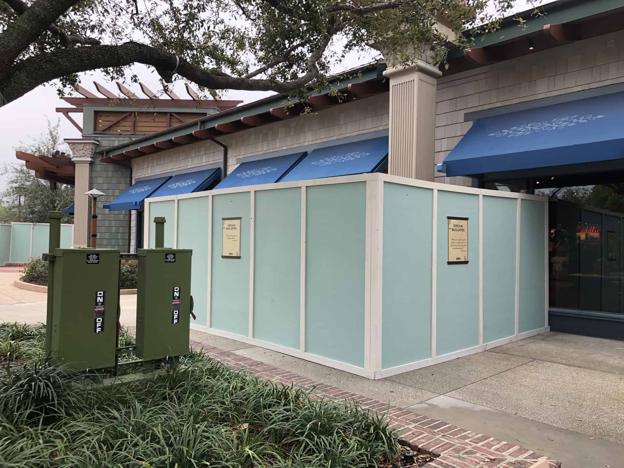 World of Disney construction wall