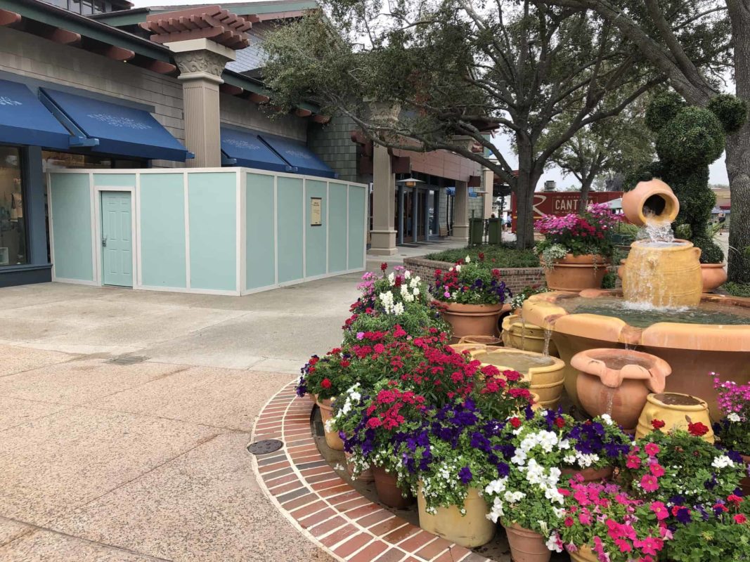 World of Disney construction wall