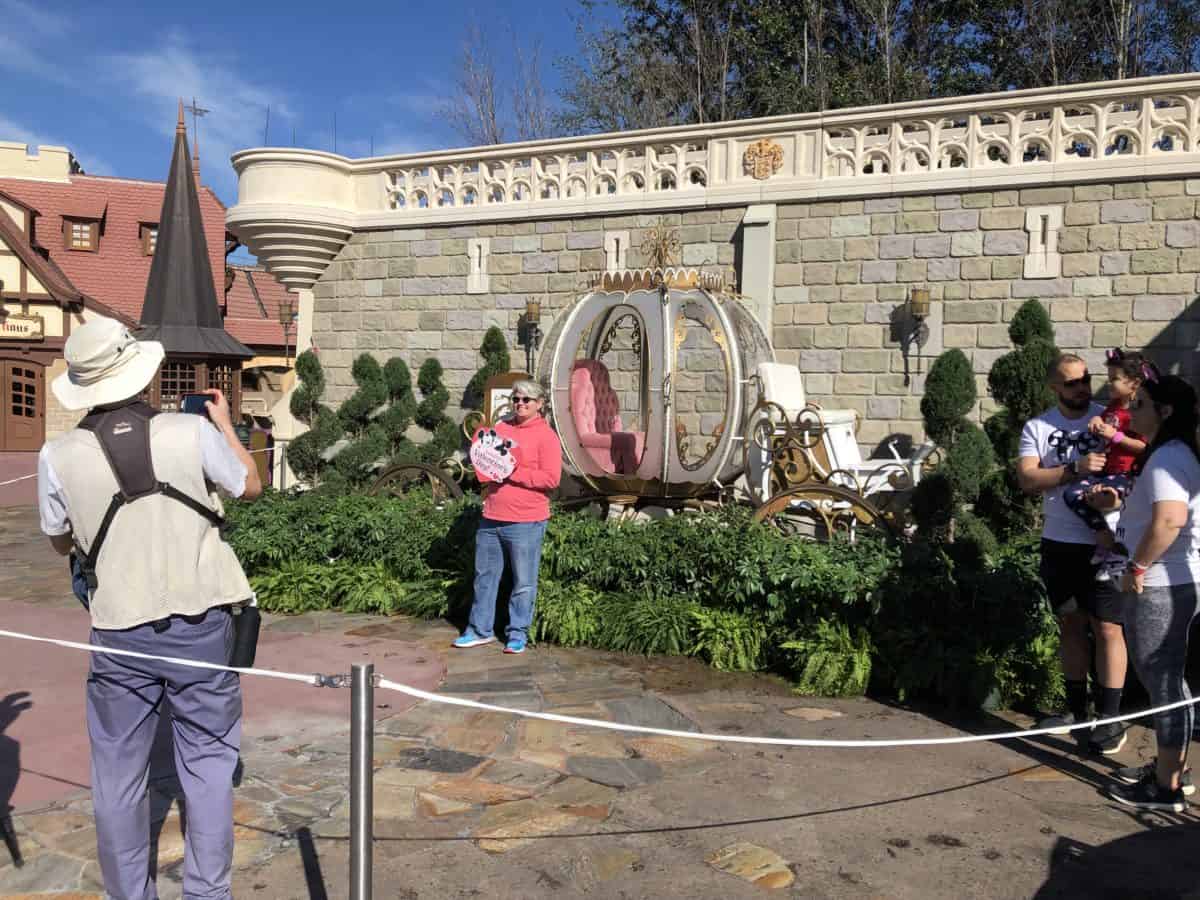 Cinderella carriage photo opp