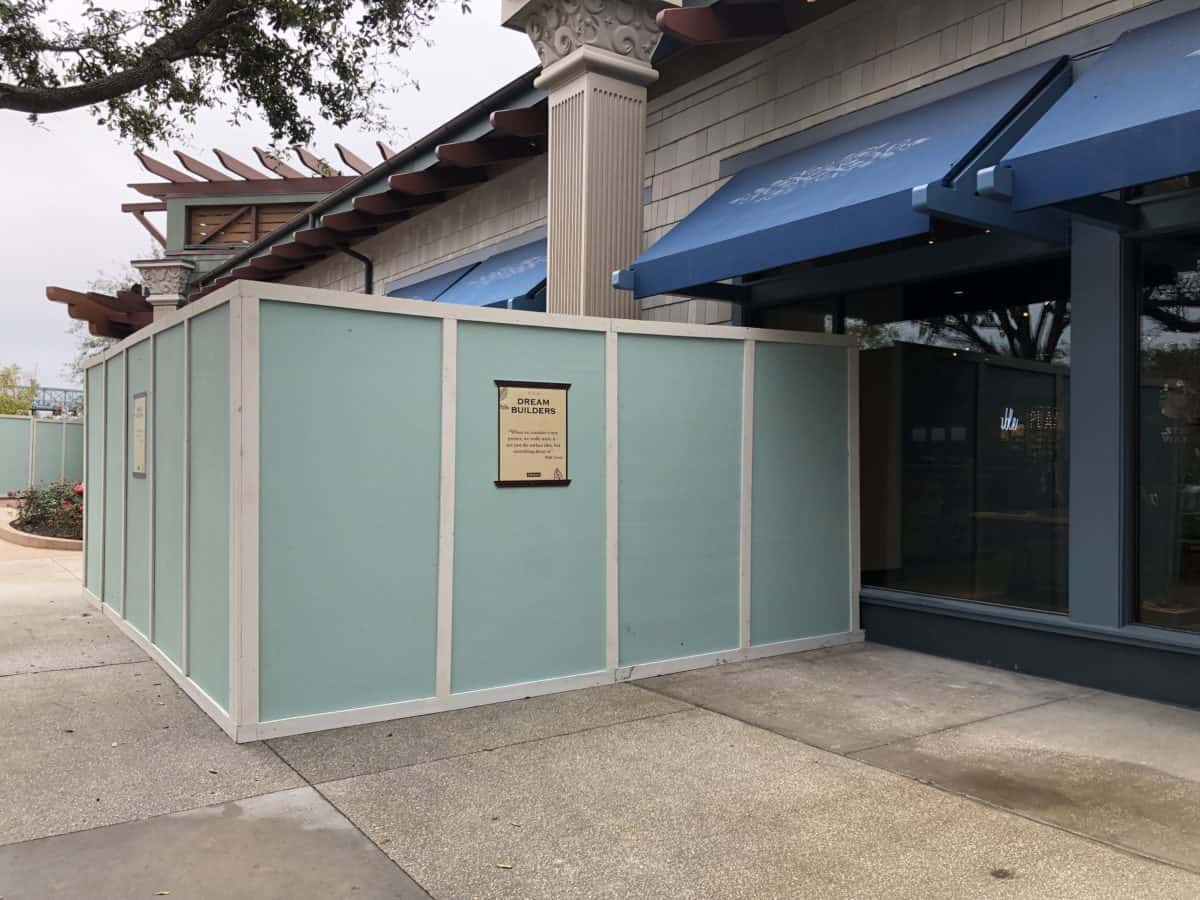 World of Disney construction wall