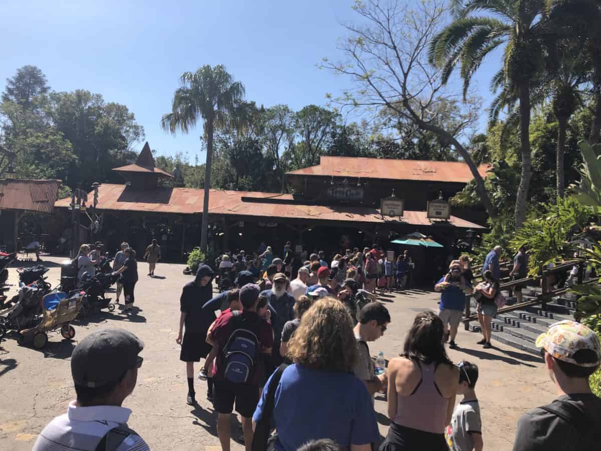 Jungle cruise queue