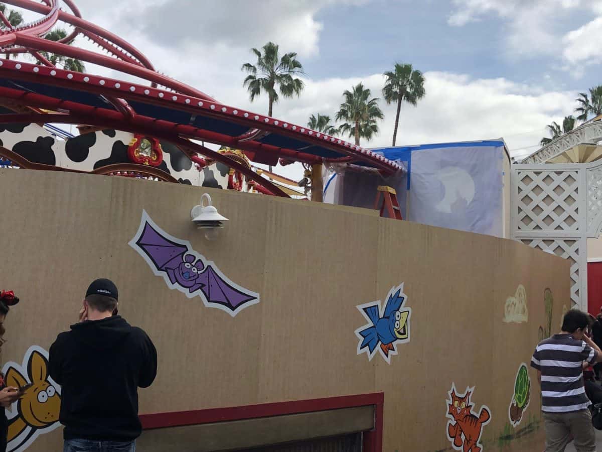 PHOTO REPORT Disney California Adventure Lunar Festival Construction Updates jessie's critter carousel