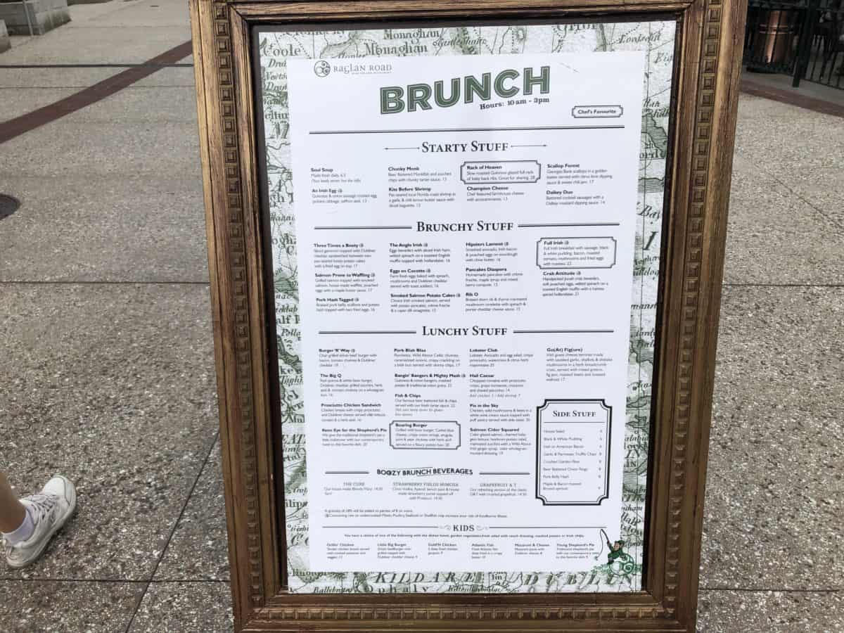 Raglan road Brunch