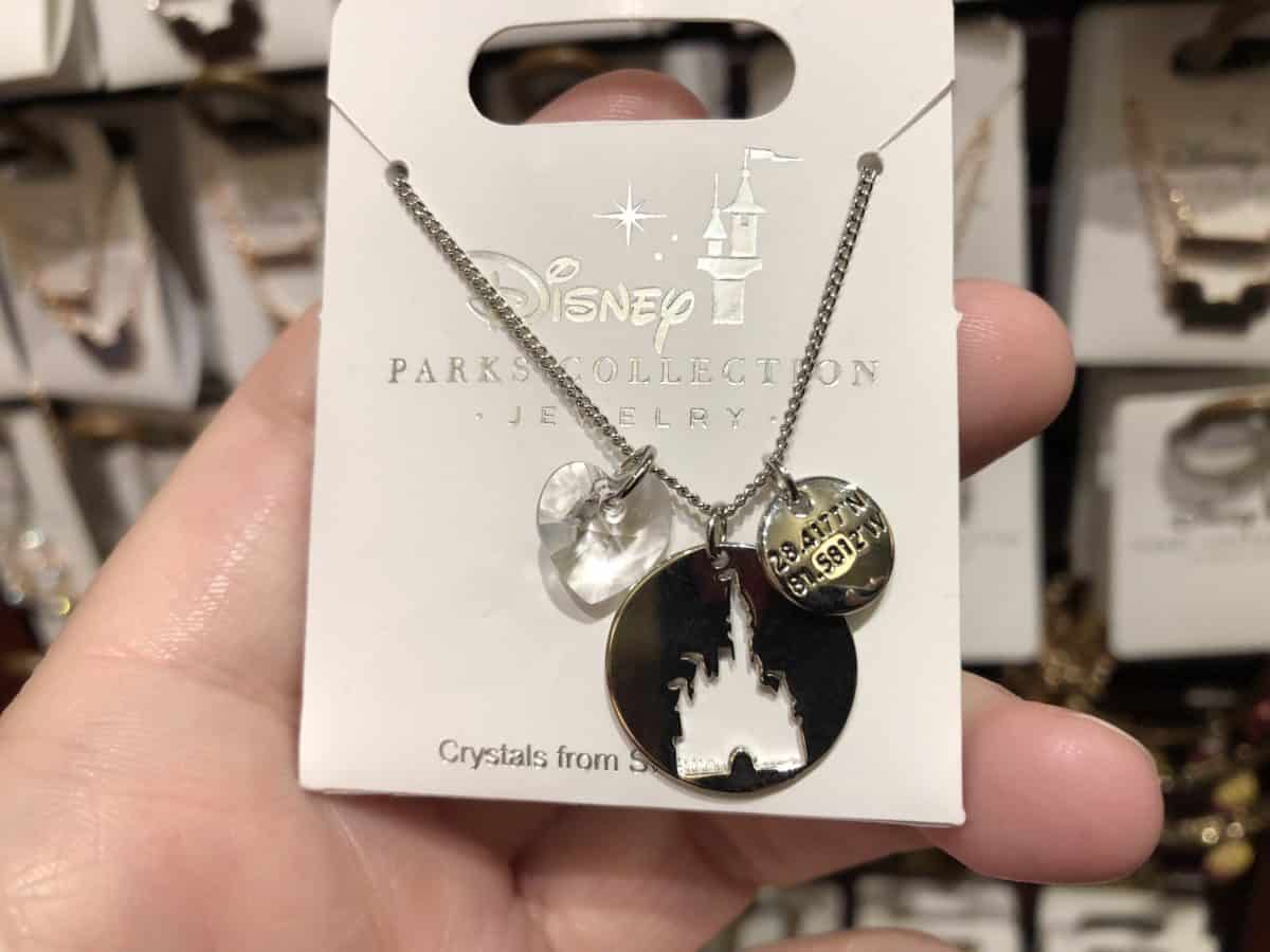 Magic kingdom coordinates necklace
