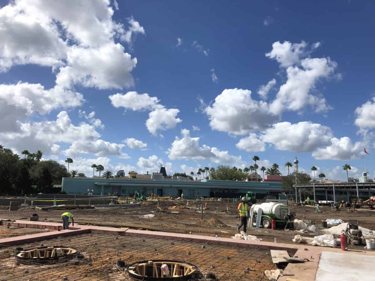 photo report Disney's hollywood studios skyliner bus loop construction sunset boulevard disney parks walt disney world
