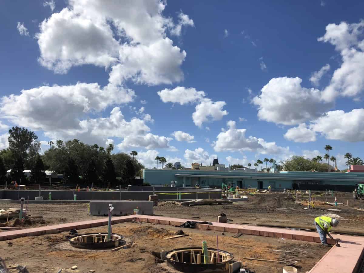photo report Disney's hollywood studios skyliner bus loop construction sunset boulevard disney parks walt disney world