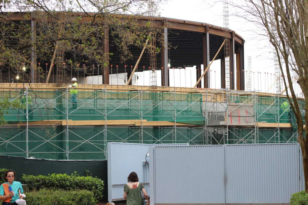 PHOTOS: Epcot's Space Restaurant Expands Outward, Vertical Construction Continues