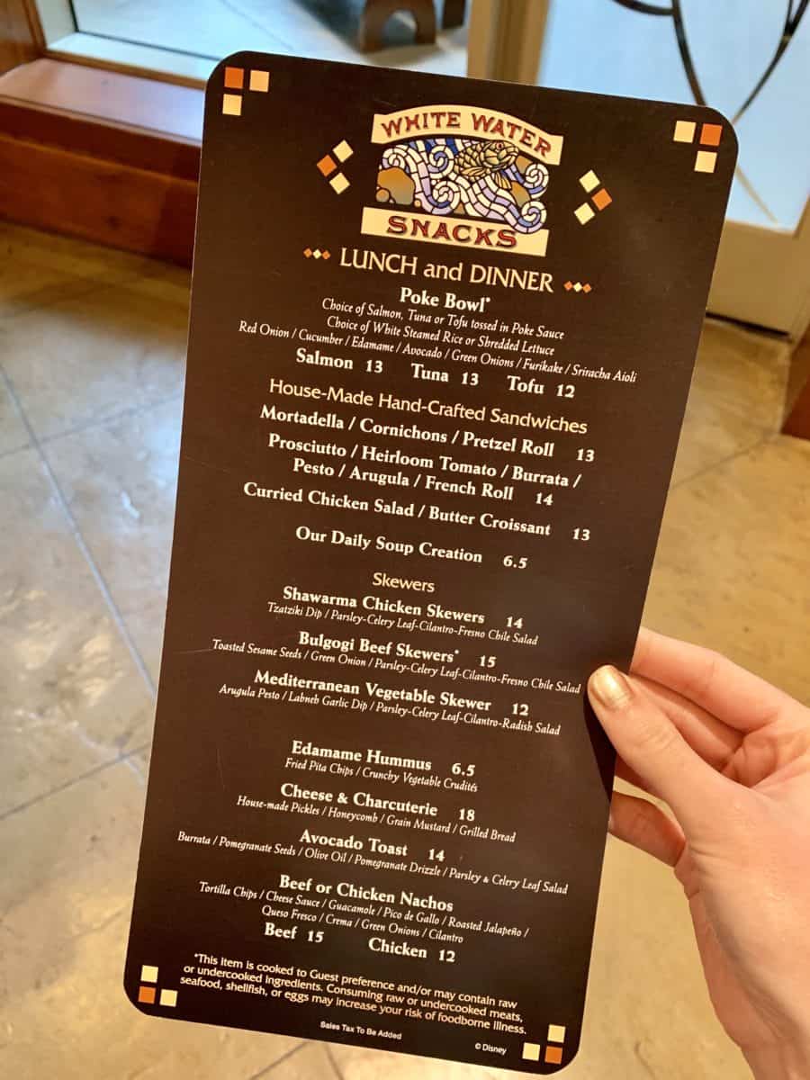 White Water Snacks Reopening Tour Disney's Grand California Hotel & Spa