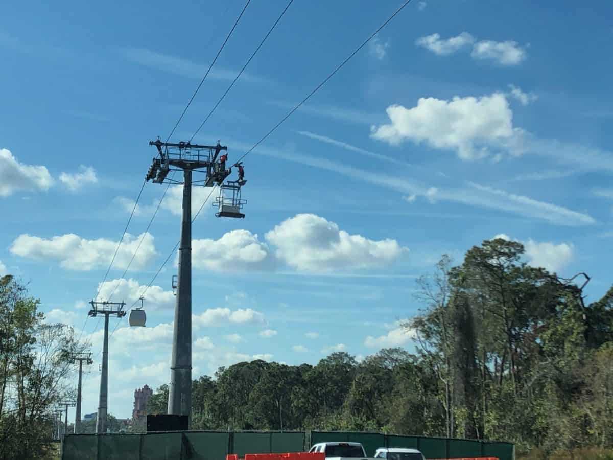 disney skyliner testing in motion february 2019