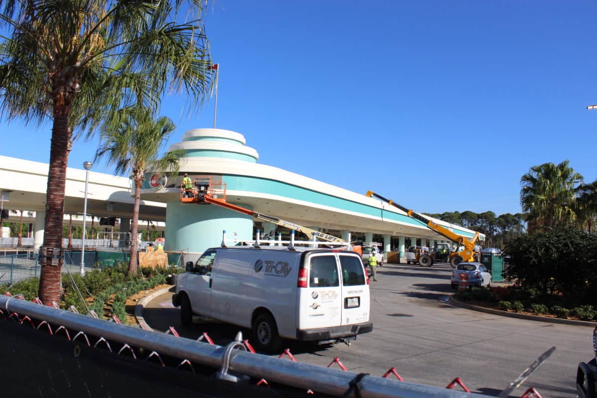 disneys hollywood studios bus loop new signage feb 2019