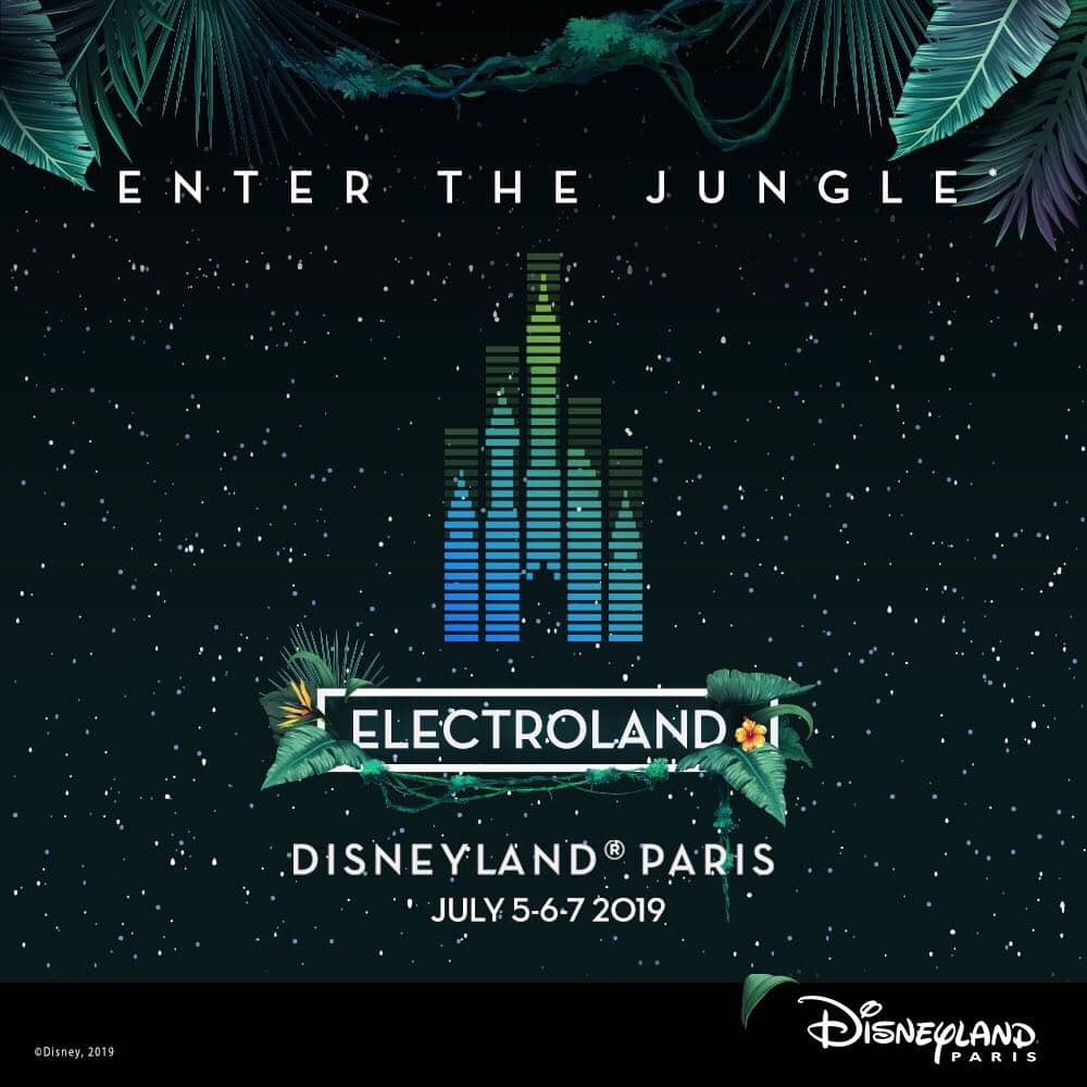 disneyland paris electroland english poster jungle