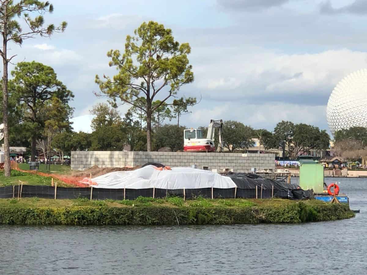 epcot construction for nighttime show