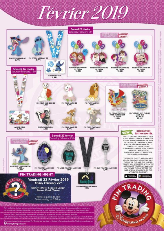 february 2019 pin release disneyland paris