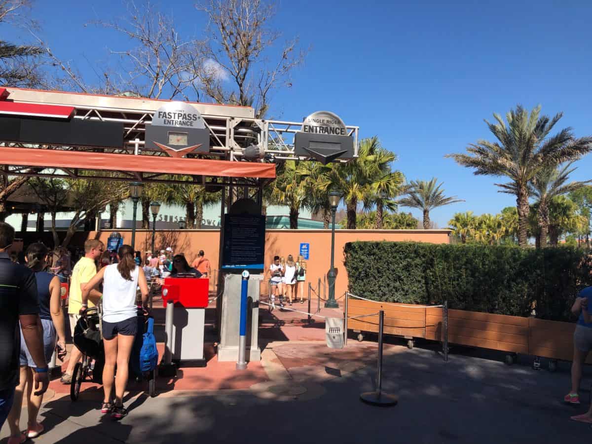 rock n roller coaster new fastpass entrance disney's hollywood studios walt disney world