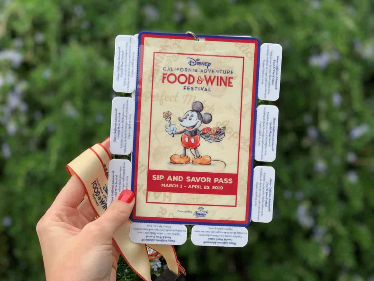 sip and savor festival pass disney california adventure food and wine festiva