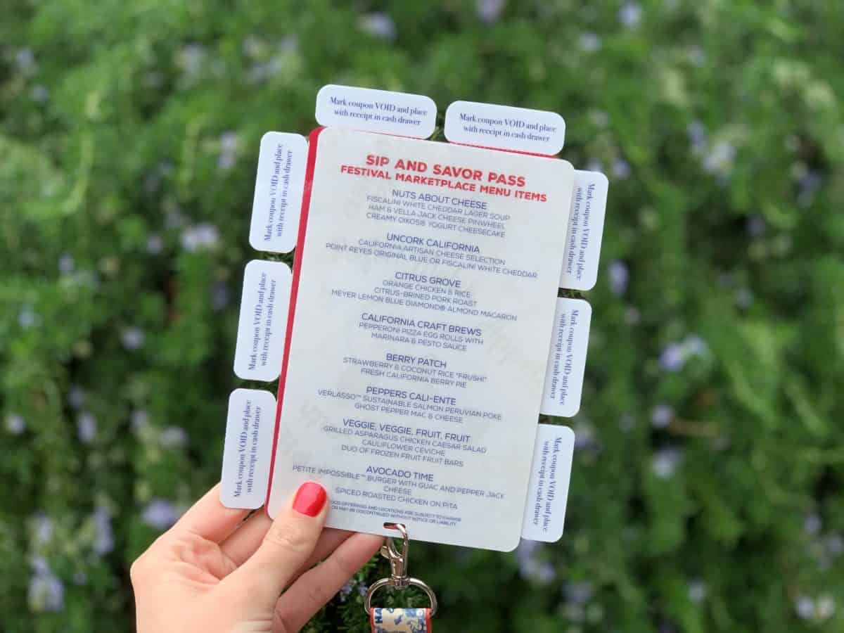 sip and savor festival pass disney california adventure food and wine festiva