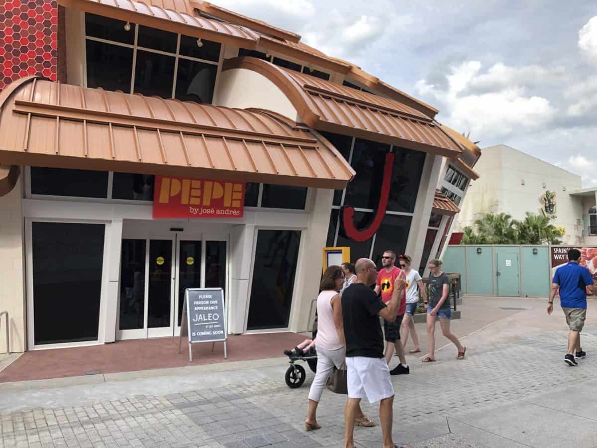 Jaleo Construction Walls Coming Down