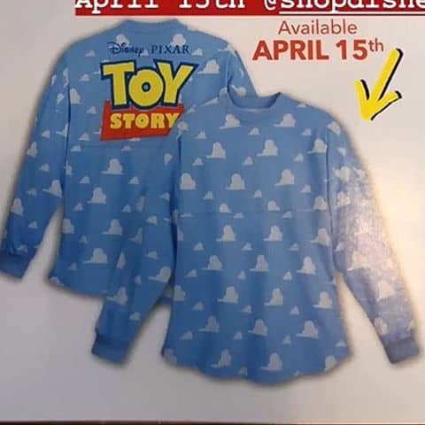 New Toy Story spirit jersey will be released April 15th at @shopdisney Thanks to the @thedisneyduoo for pic #disneyspiritjersey #spiritjersey #toystory #pixar #toystory4 #disneystyle #shopdisney
