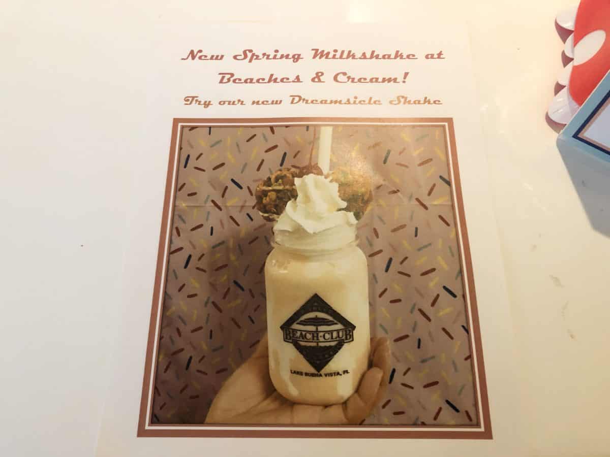 Beaches and Cream Dreamsicle shake 