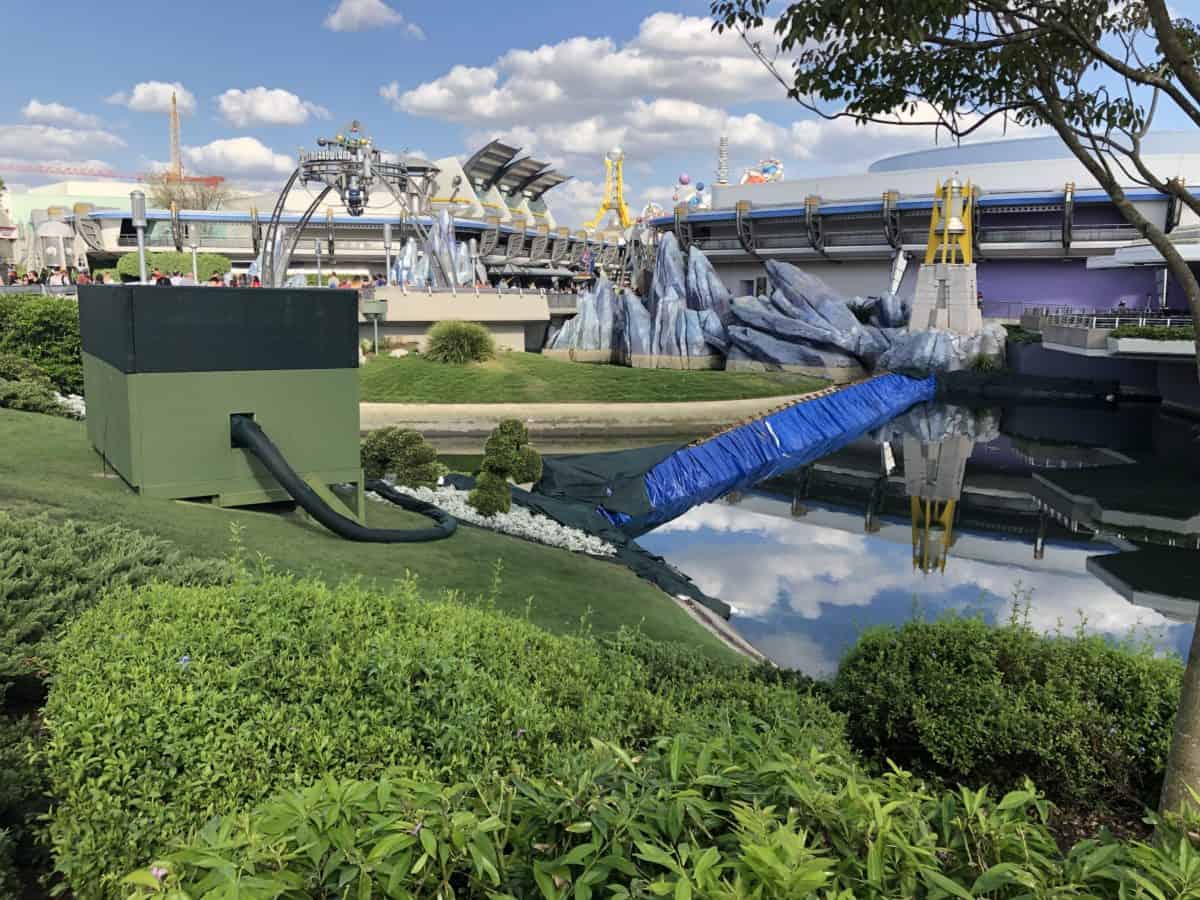 Cinderella castle moat draining