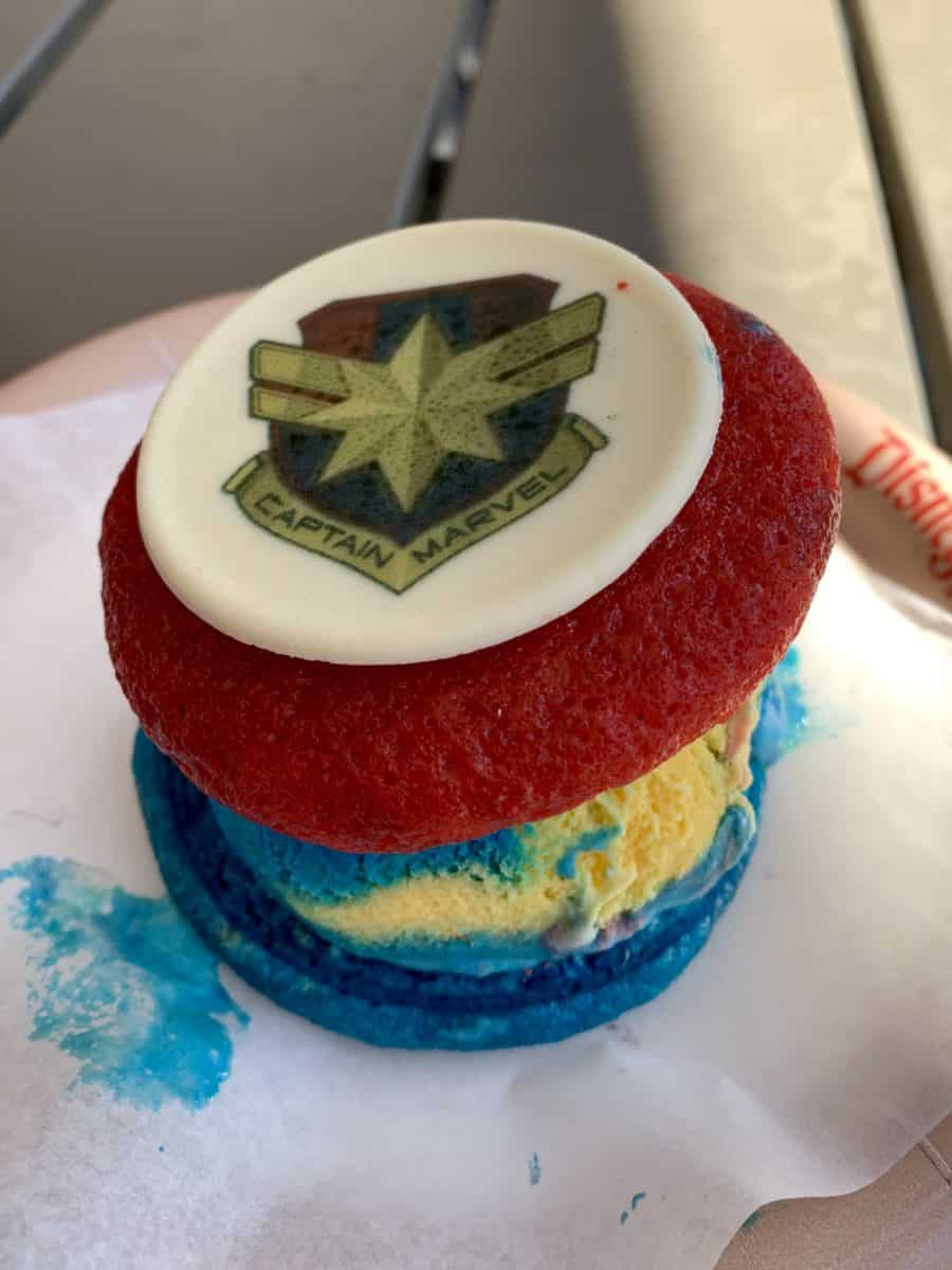Captain Marvel Specialty Food Items Studio Catering Co. Disney California Adventure