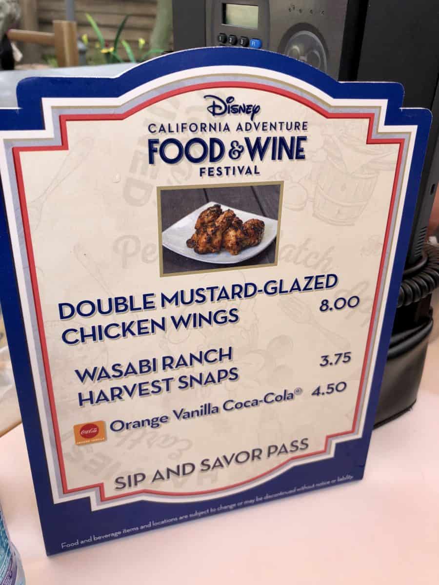 Double mustard glazed chicken wings dca food and wine festival 2019