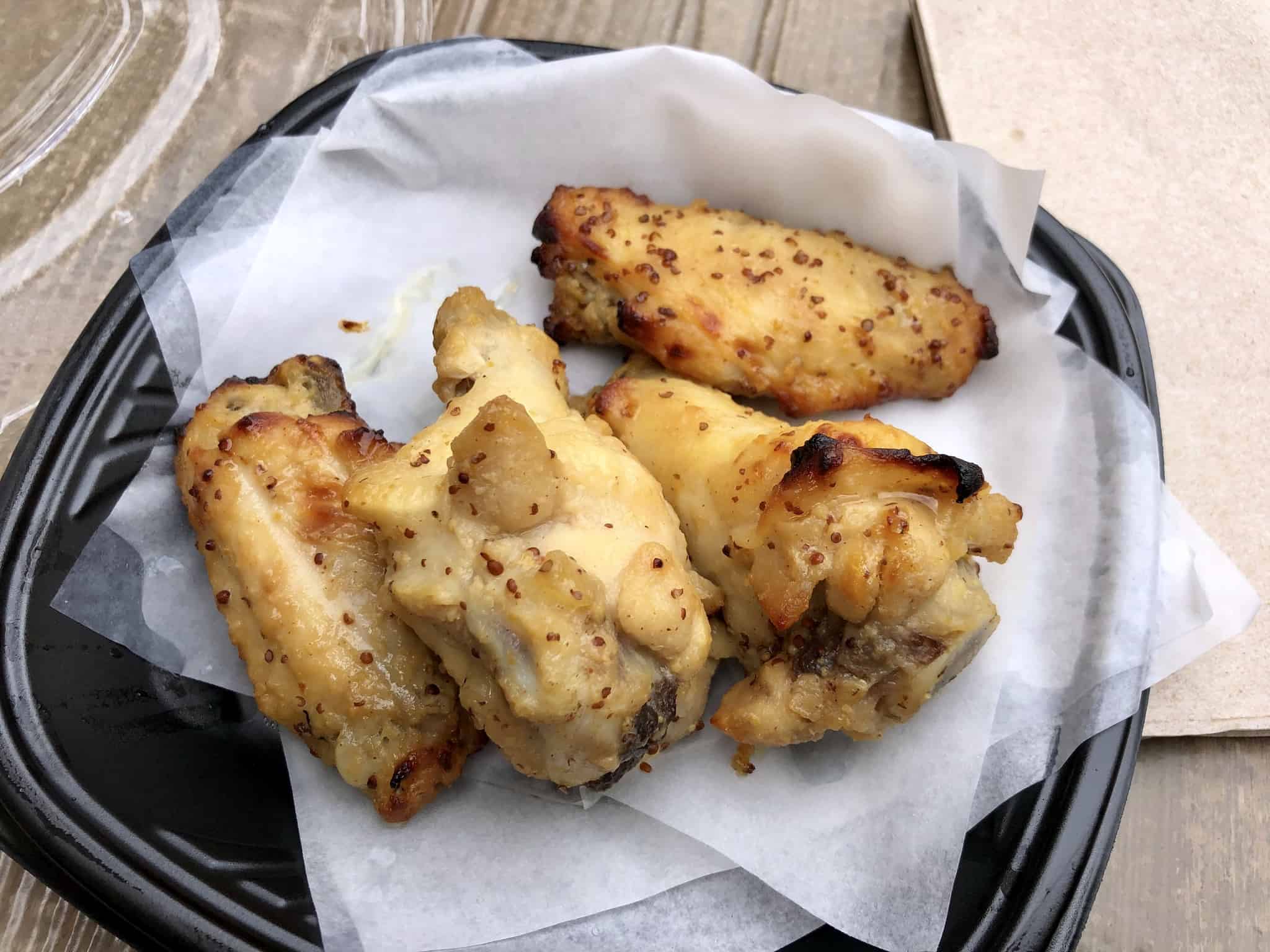 Double mustard glazed chicken wings dca food and wine festival 2019