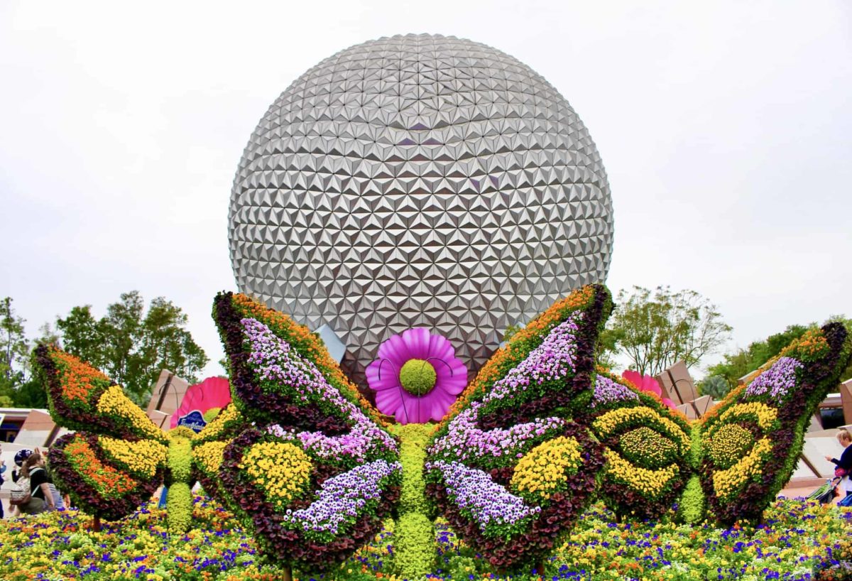Epcot Spaceship Earth Flower and Garden Festival