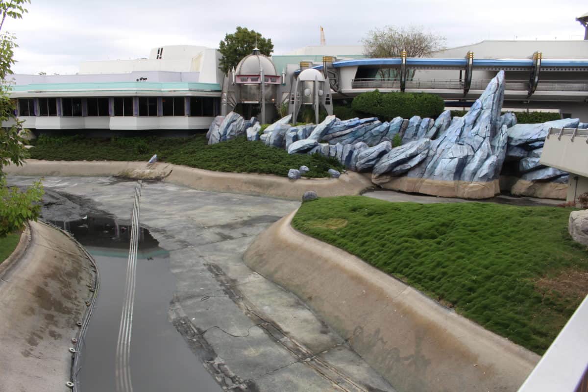 Cinderella Castle moat draining