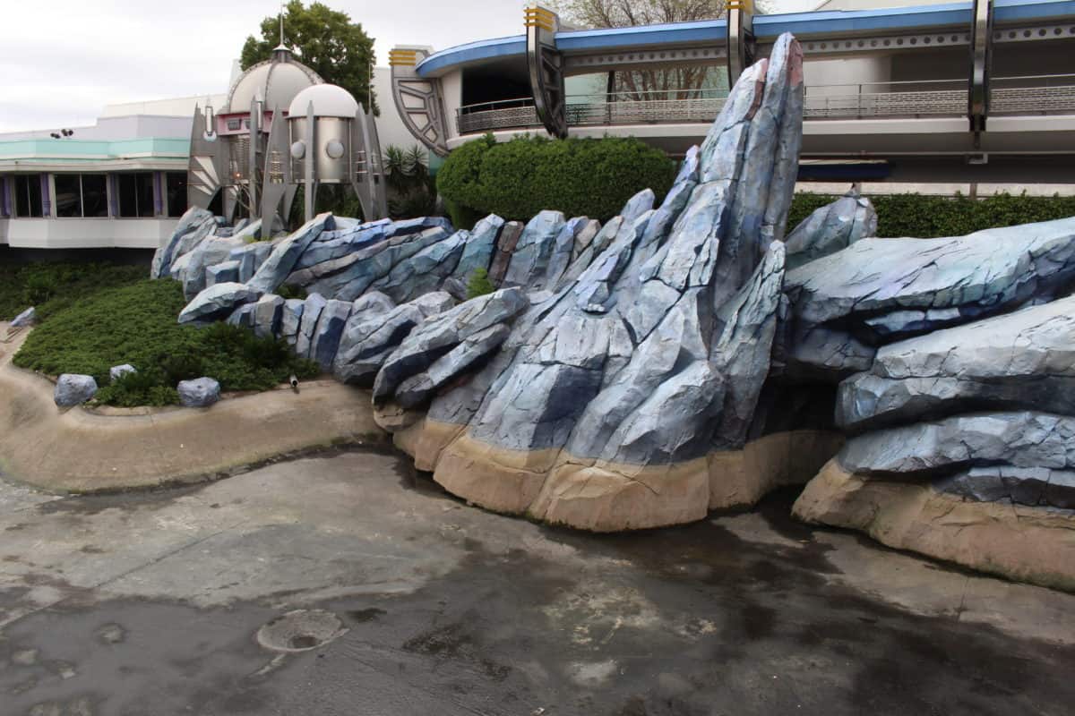 Cinderella Castle moat draining 