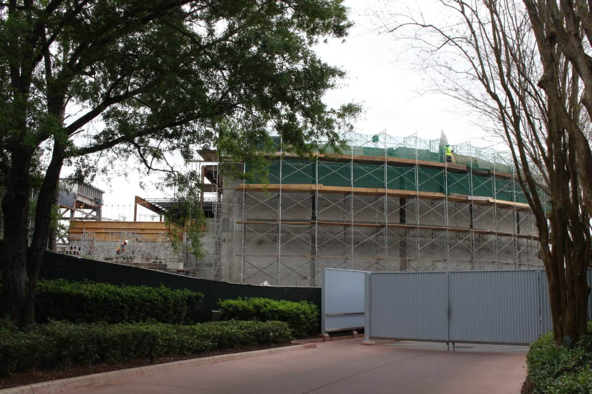 Epcot space restaurant construction