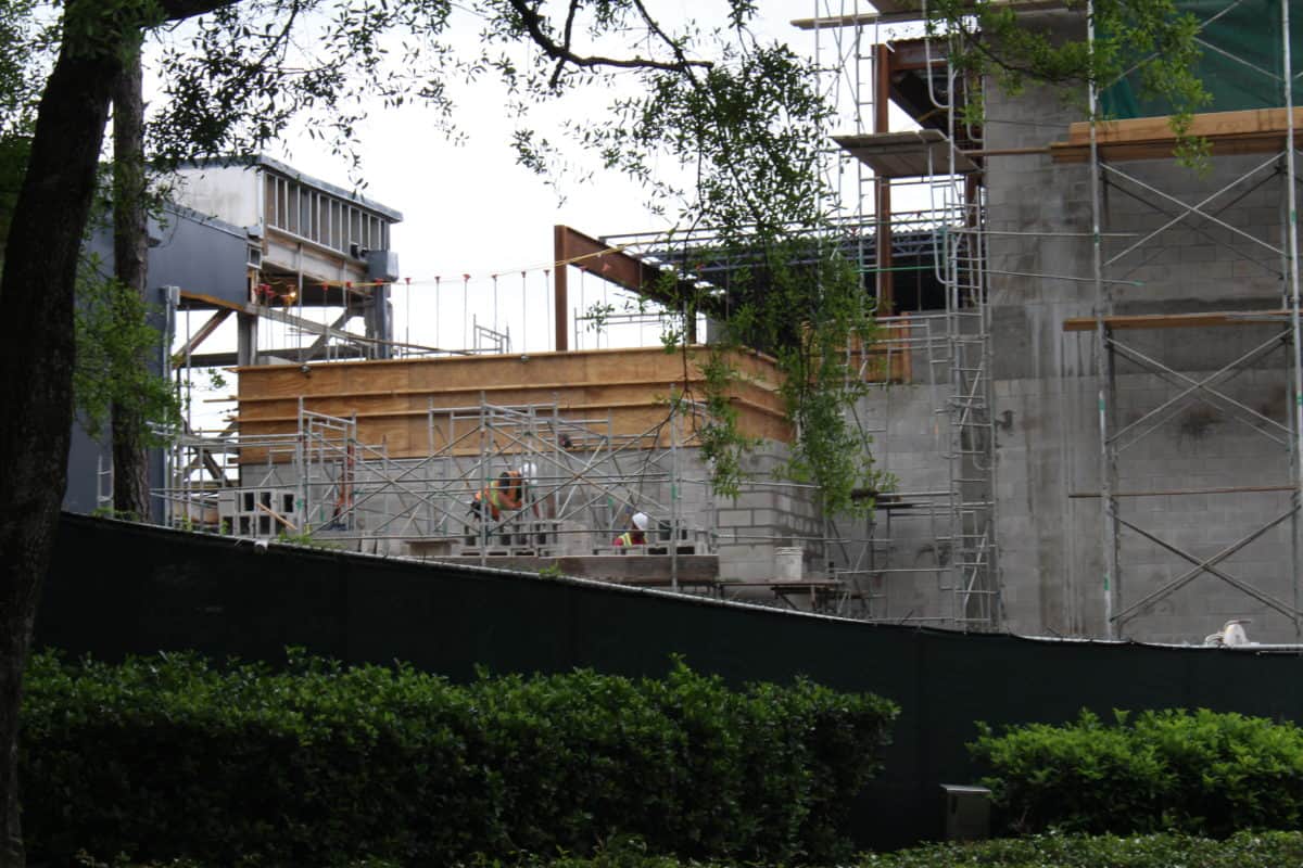Epcot space restaurant construction