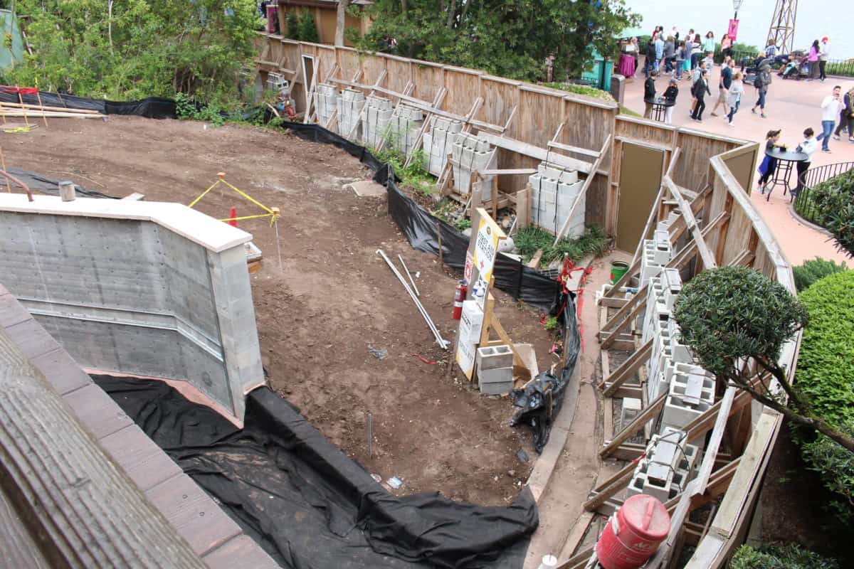 Epcot Japan restaurant construction