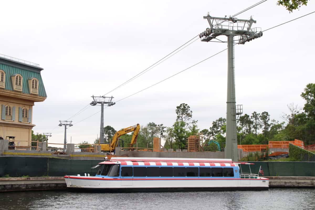 Remy's Ratatouille Adventure construction Epcot France Pavilion 