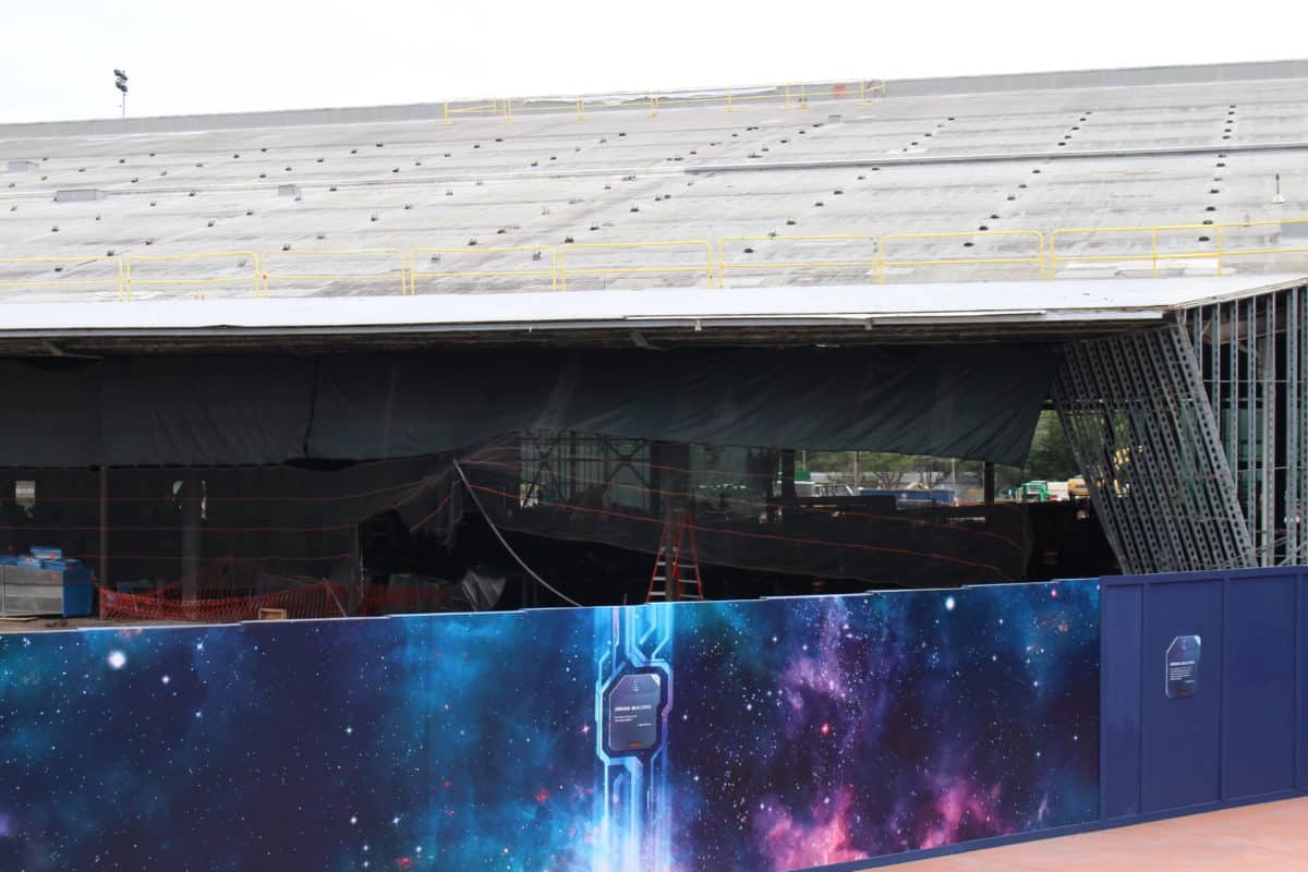 Guardians of the Galaxy coaster construction