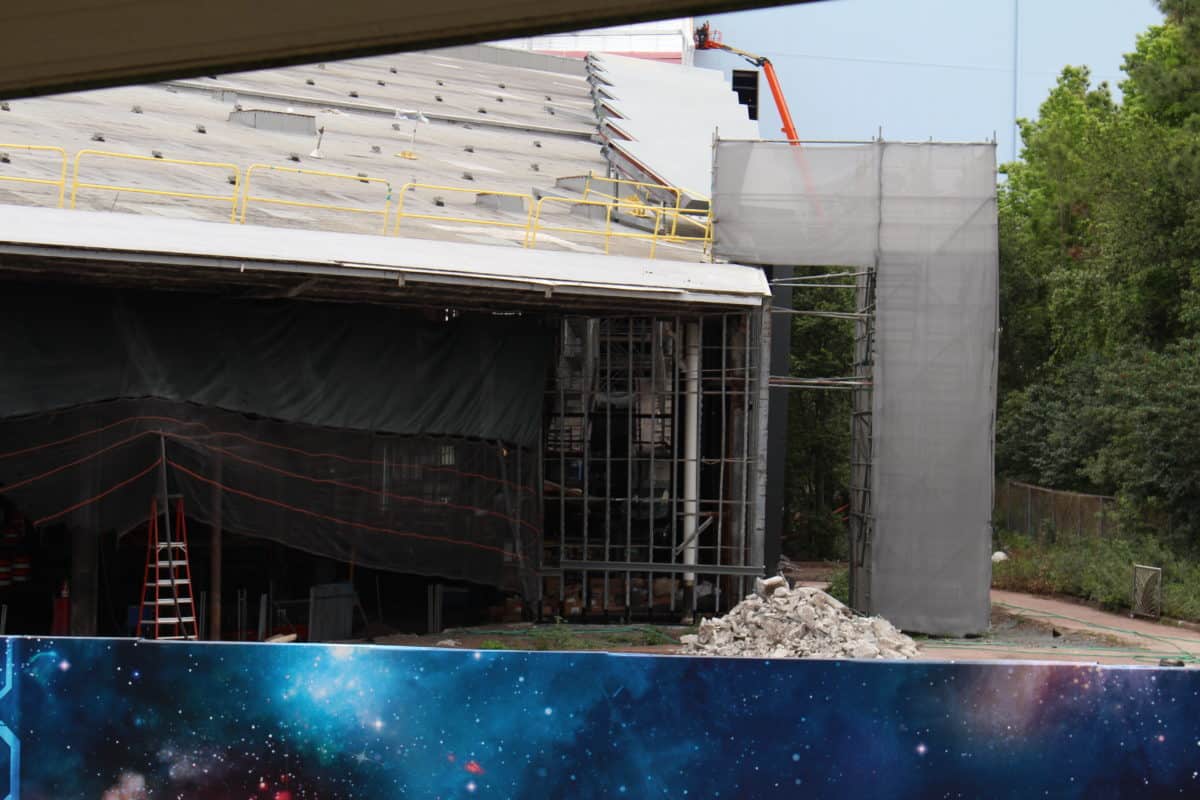 Guardians of the Galaxy coaster construction