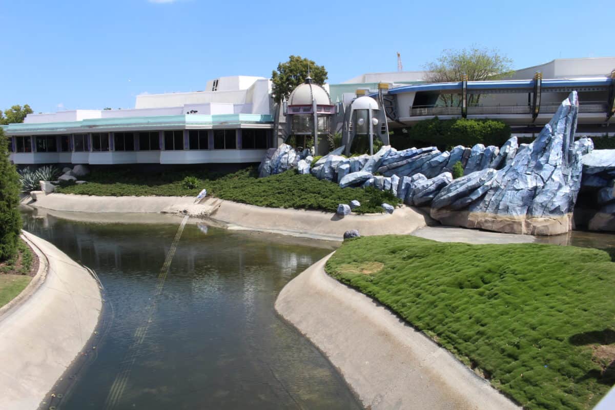 Cinderella Castle moat draining