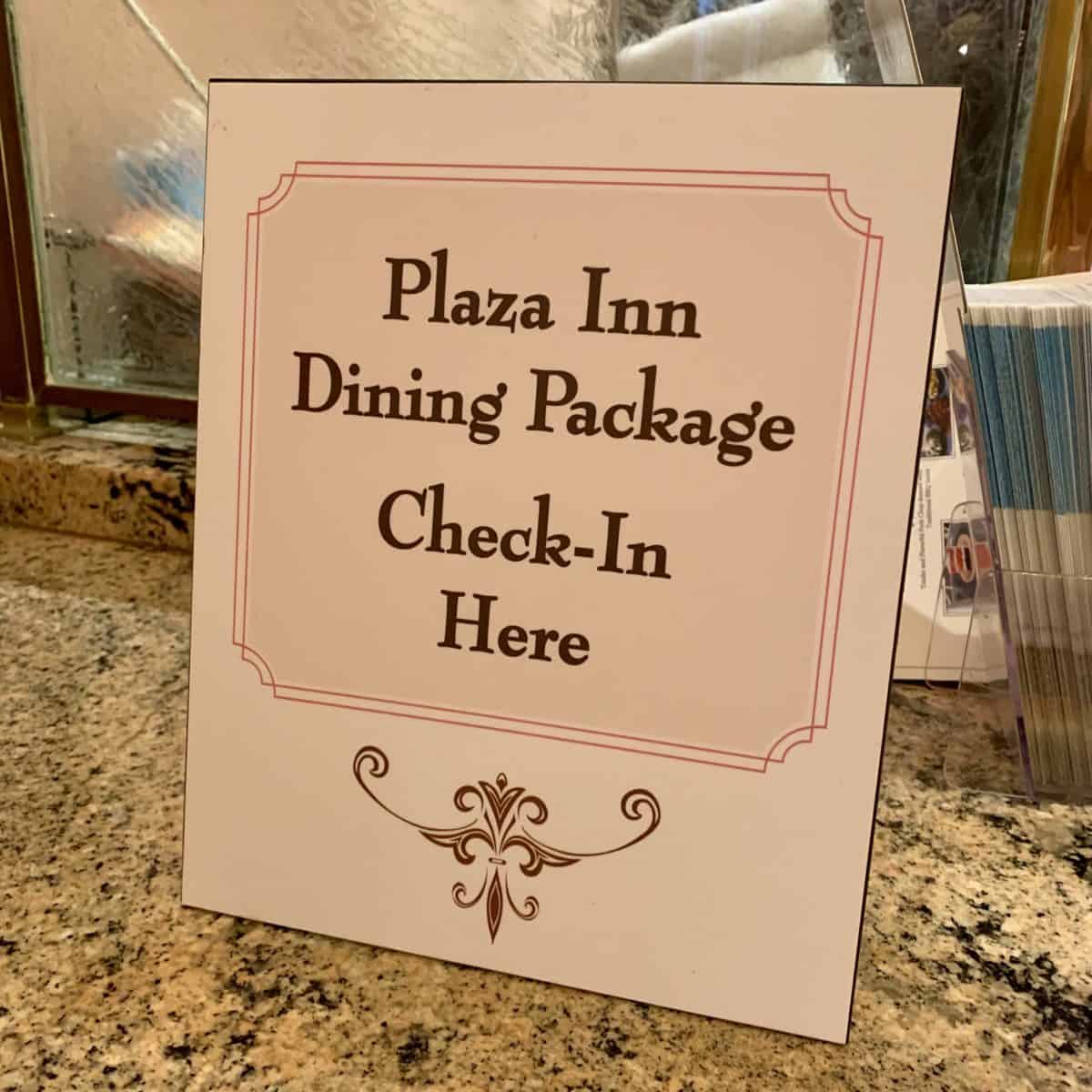 Plaza Inn Mickey's Soundsational Dining Package