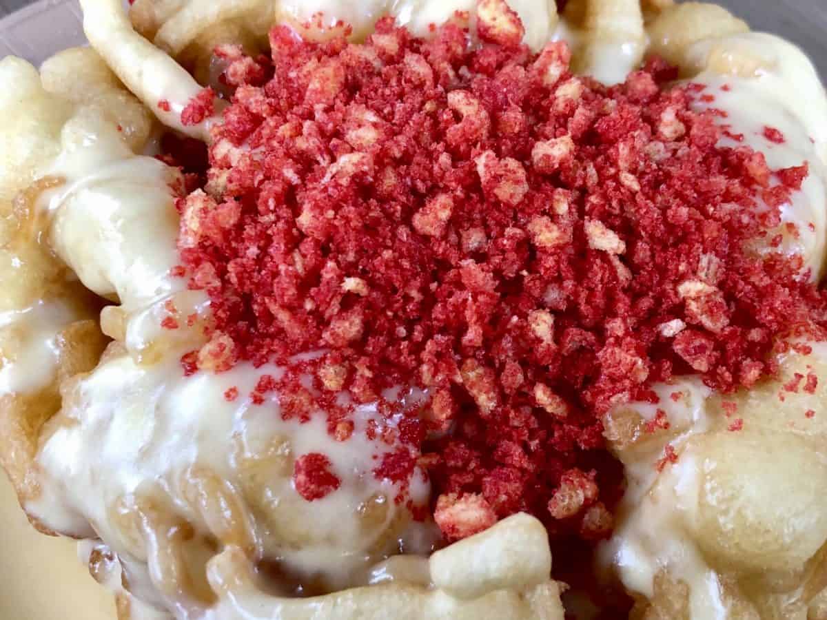 Sizzlin' Hot Funnel Cake Hungry Bear Restaurant Get Your Ears On Celebration Disneyland