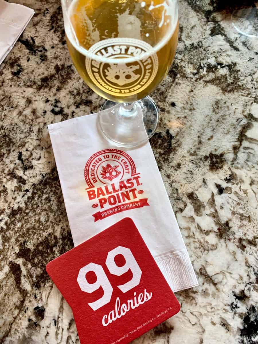 BP Lager and Bacon-Wrapped Bratwurst Hoagie Lager Madness Ballast Point Brewery Downtown Disney District