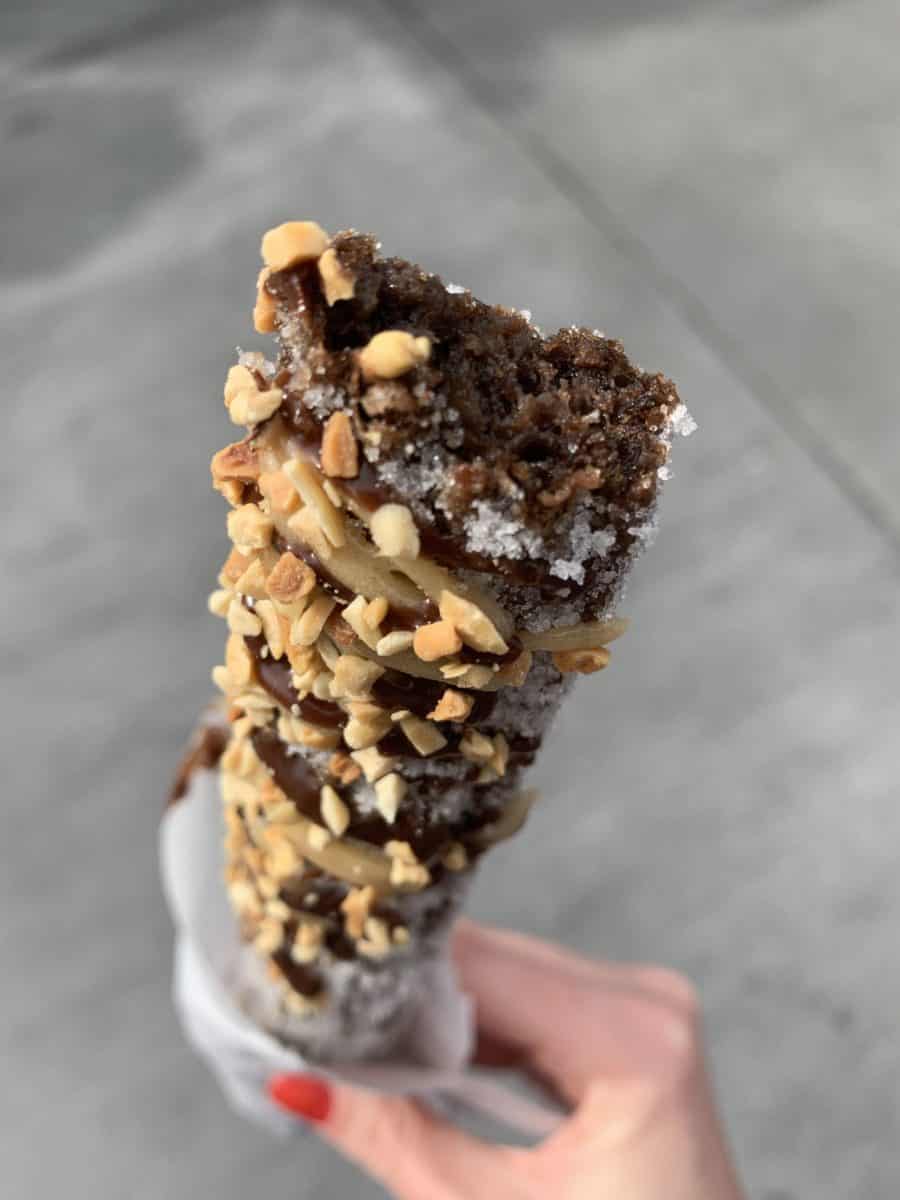 Chocolate Peanut Butter Churro disney california adventure food & wine 2019
