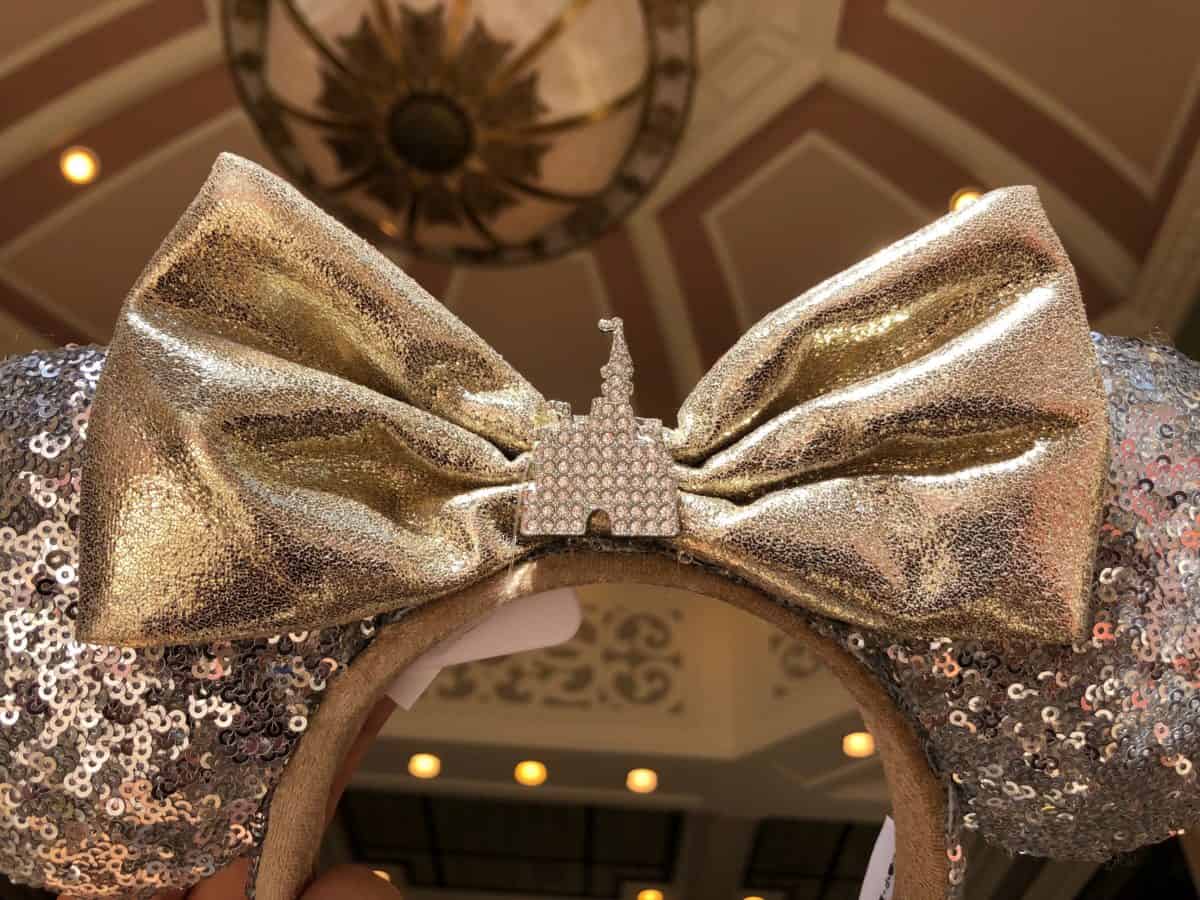 cinderella castle sparkle minnie ear headbands magic kingdom walt disney world