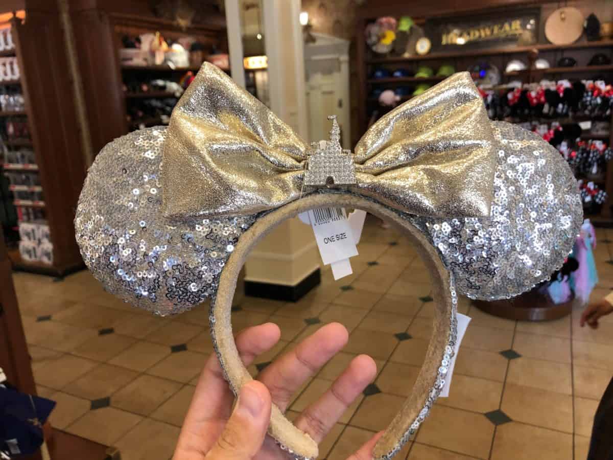cinderella castle sparkle minnie ear headbands magic kingdom walt disney world