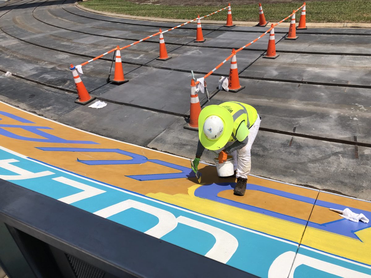 Tomorrowland Speedway Painting and Track Repairs