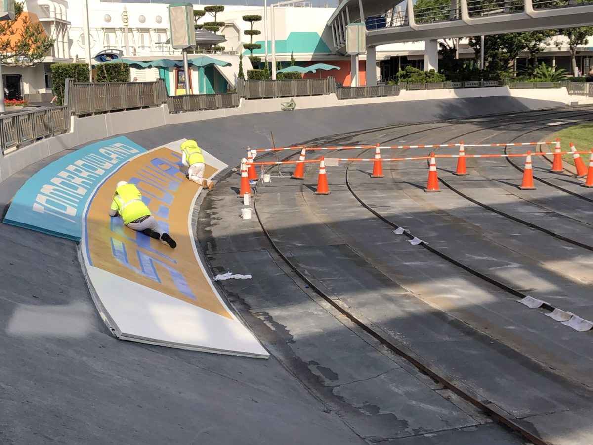 Tomorrowland Speedway Painting and Track Repairs