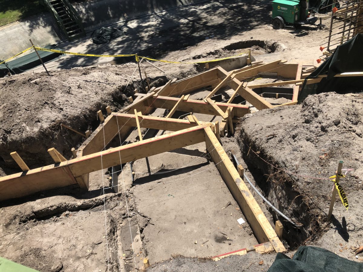 Castle pathway widening project 