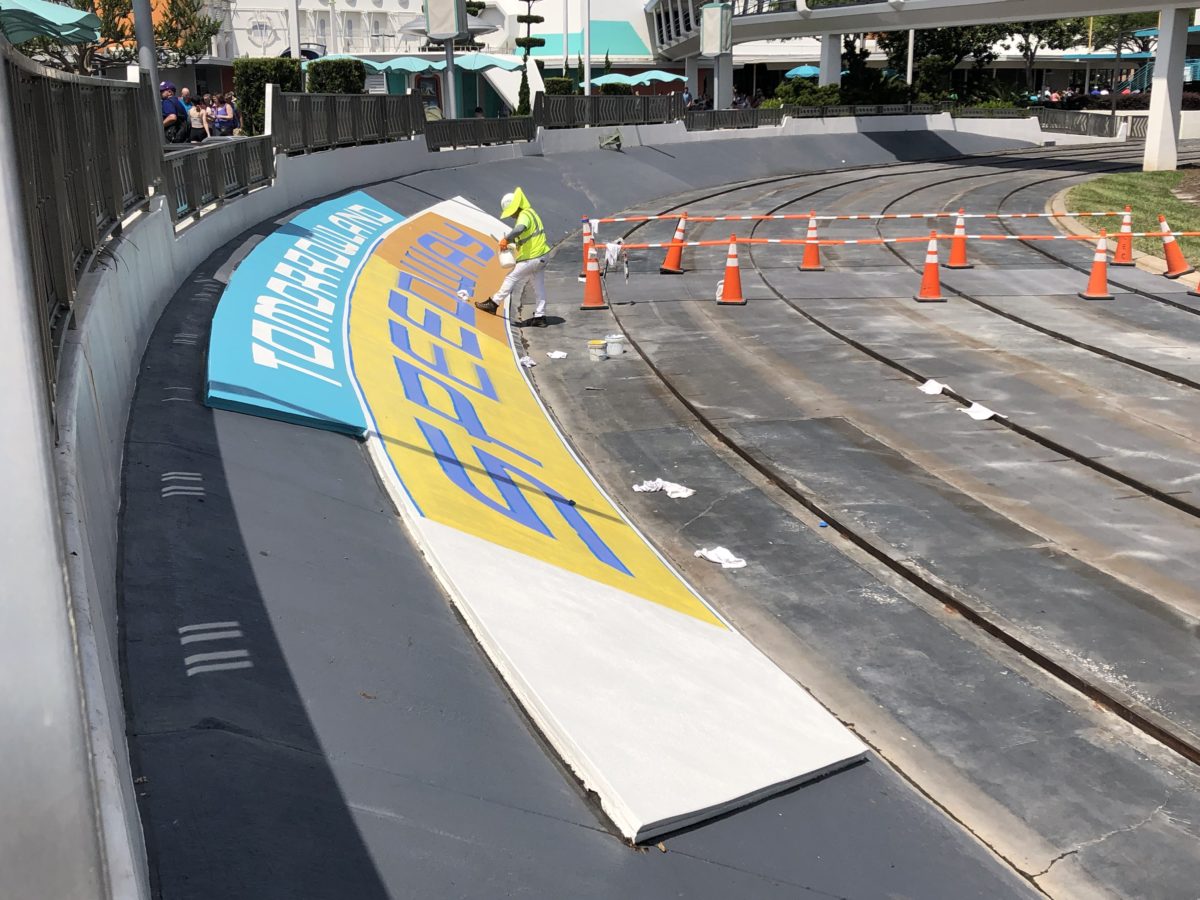 Tomorrowland Speedway Painting and Track Repairs