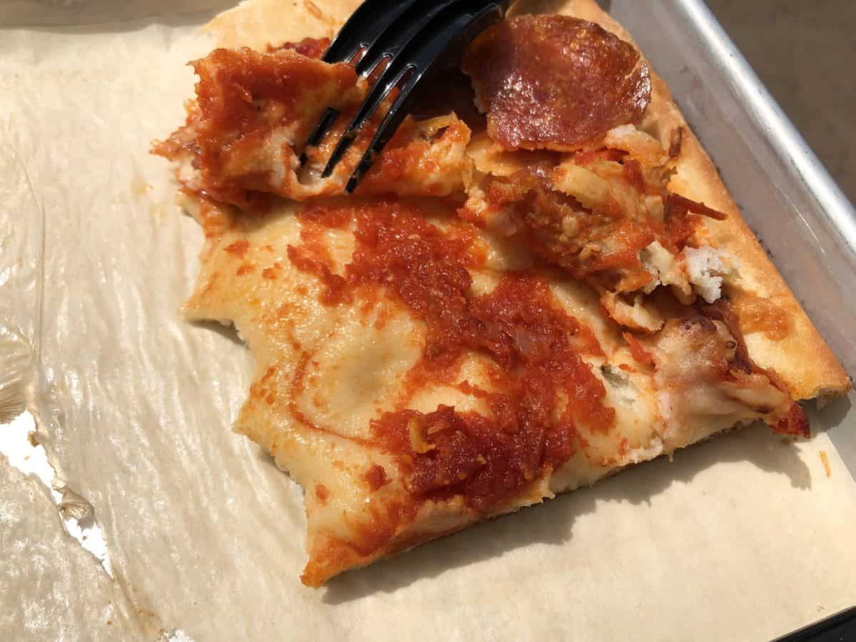 Intermission food court pizza